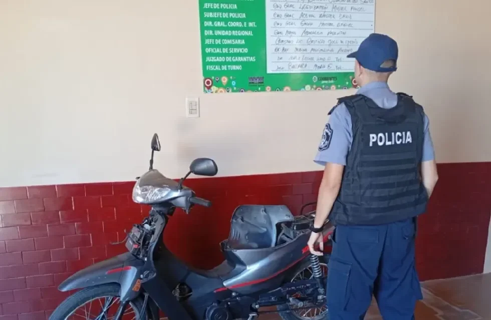 moto detenida